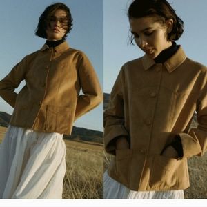 NWT Doen Faux Suede Arizona Jacket Size Medium - Desert Sand